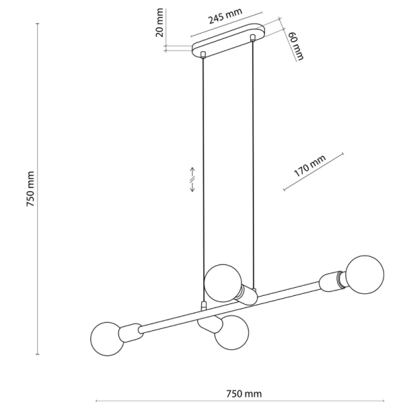 TK-Lighting PORTO 4  4836