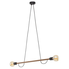 TK-Lighting HELIX WOOD ORZECH LAMPA WISZACA 2 P? 4948