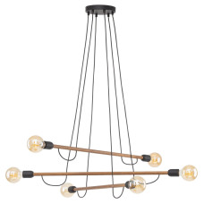 TK-Lighting HELIX WOOD ORZECH LAMPA WISZ?CA 6 P? 4950