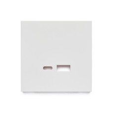 Фронтальна панель розетки-USB Fast-Charging 20W (type A+C), дотик білого