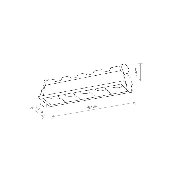 Точковий світильник Nowodvorski 10065 Midi Led 1x20w 4000K 1830Lm IP20 Bl