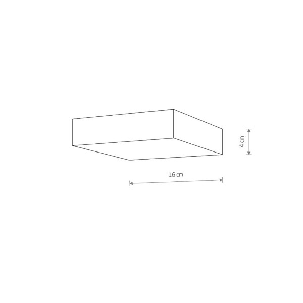Стельовий світильник Nowodvorski 10421 Lid Square Led 1x25W 3000K 1900Lm IP20 Wh