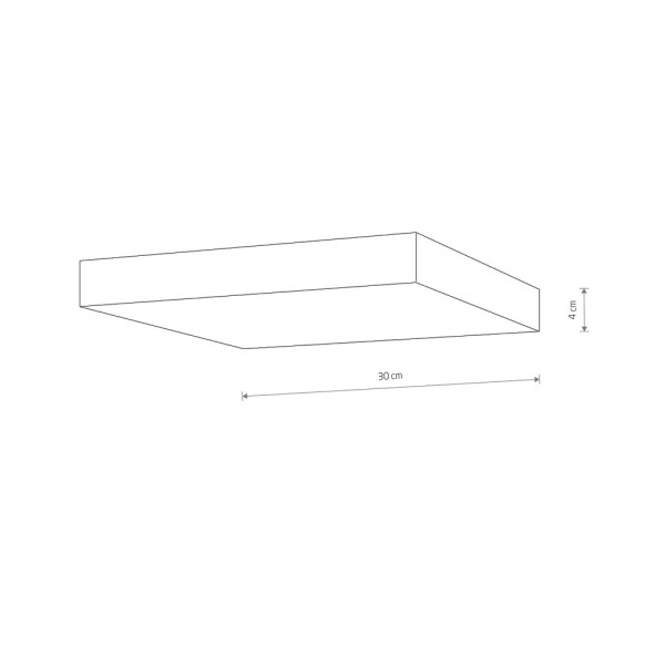 Стельовий світильник Nowodvorski 10427 Lid Square Led 1x50W 3000K 4300Lm IP20 Bl