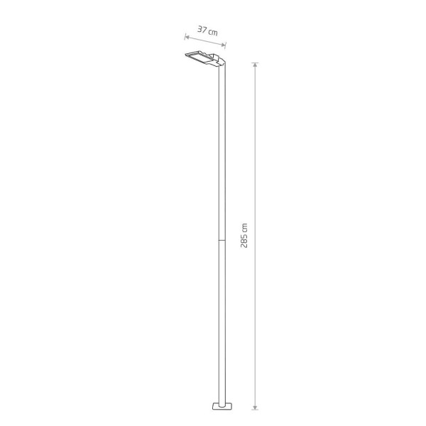 Світильник вуличний Nowodvorski 9125 Pathway LED 1x36W 3000K 3600Lm IP44 Bl