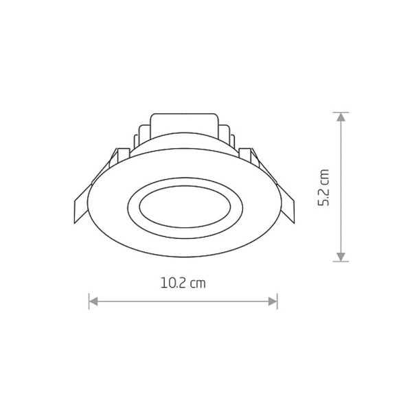 Точковий світильник Nowodvorski 8992 Helios LED 1x5W 4000K 300Lm IP44 Wh