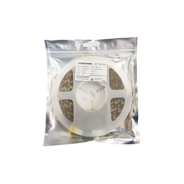 Світлодіодна стрічка 5050-60-IP20-RGB/WW/CWd-12-24  RD0260AC-C  (RGB, 2400K, 6500K)