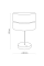 TK-Lighting HILTON WHITE/GOLD Настольна 5073