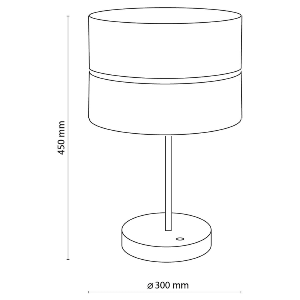 TK-Lighting HILTON WHITE/GOLD Настольна 5073