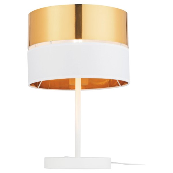 TK-Lighting HILTON WHITE/GOLD Настольна 5073