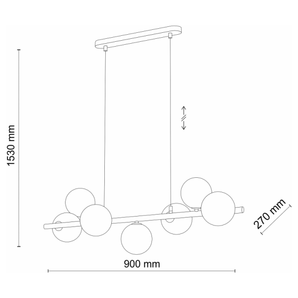 TK-Lighting ESTERA Чорний 9 5667