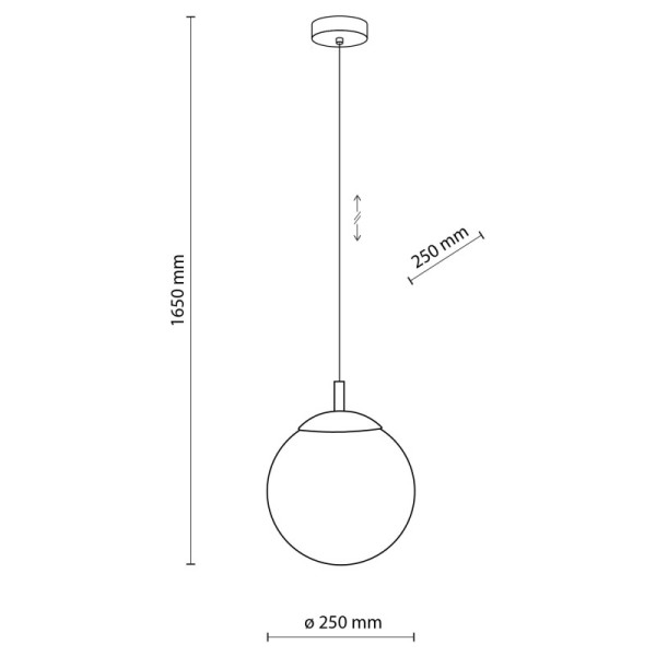 TK-Lighting ESME WHITE 1 250 5669