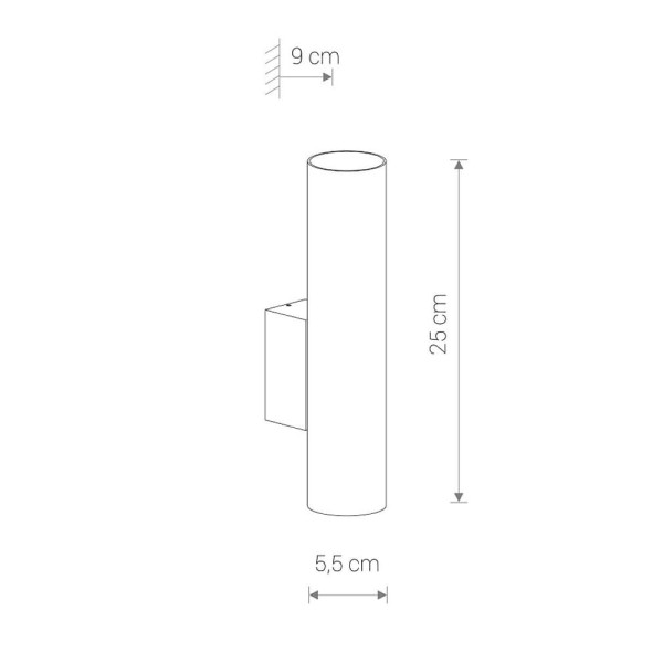 Бра Nowodvorski 8072 Eye wall GU10 2x10W IP20 Bl
