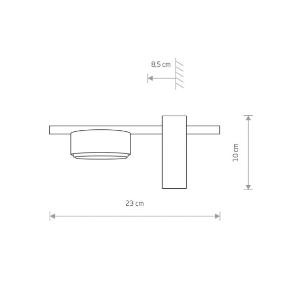 Бра Nowodvorski 8271 Pills GX53 1x8W IP20 Wh