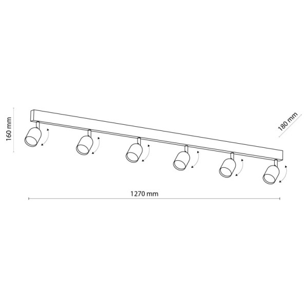 TK-Lighting TOP GOLD 6 6034