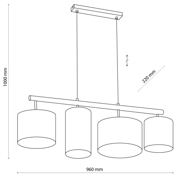 TK-Lighting DEVA NATURE 4 6108
