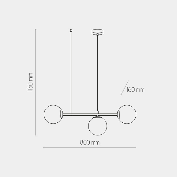 TK-Lighting CELESTE 3 6218