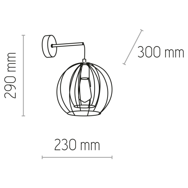 TK-Lighting JAULA 1 6250