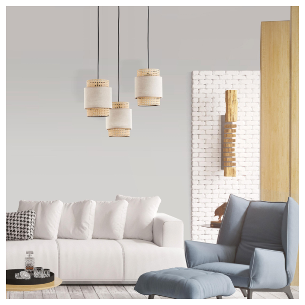 TK-Lighting BOHO NATURE 3 6303