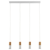 TK-Lighting ELIT WHITE/WOOD 4 6307