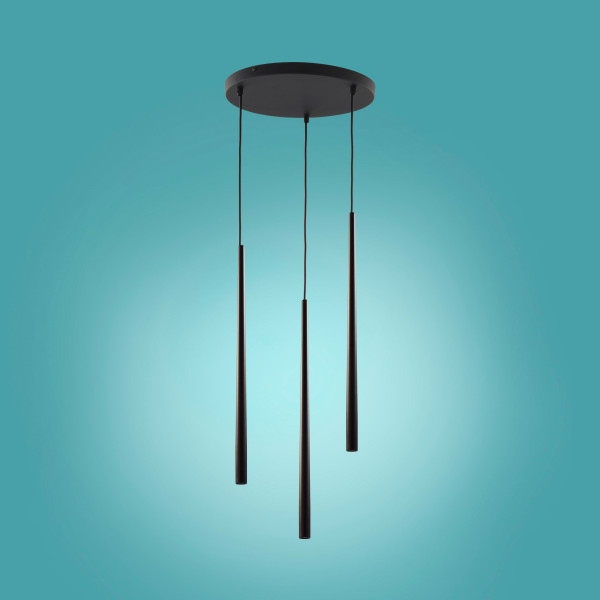 TK-Lighting PIANO Чорний підвісний 3  6413