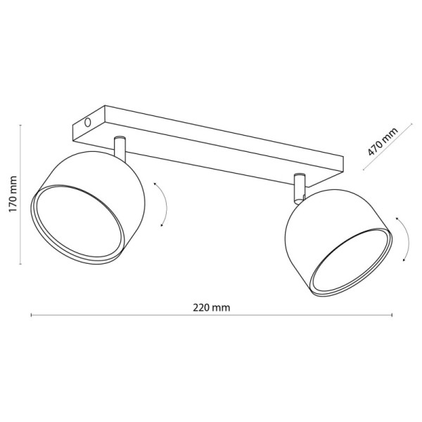 TK-Lighting ALTEA WHITE 2 6513