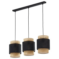 TK-Lighting BOHO 3 Чорний 6541