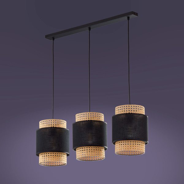 TK-Lighting BOHO 3 Чорний 6541