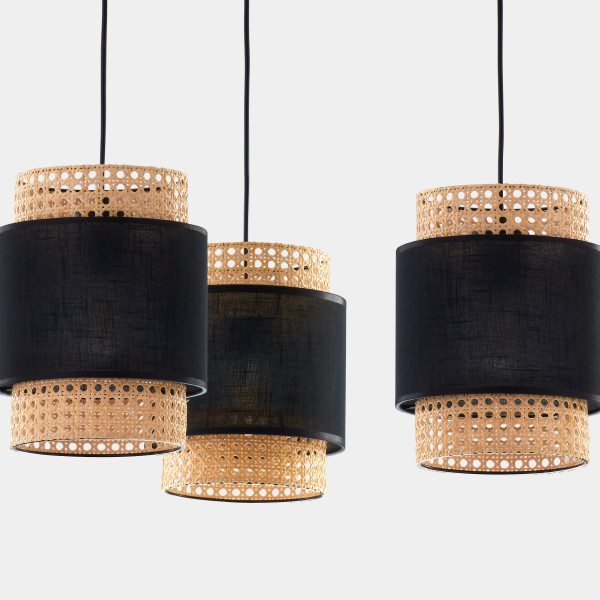 TK-Lighting BOHO Чорний підвісна 3 6549