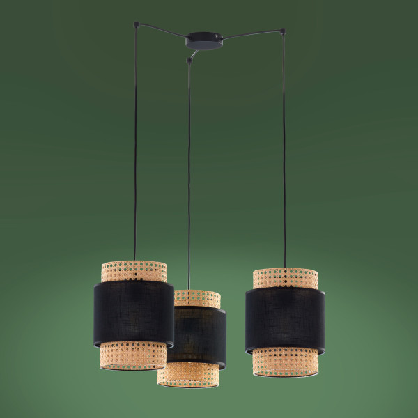 TK-Lighting BOHO Чорний підвісна 3 6549