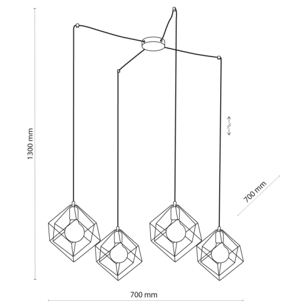 TK-Lighting ALAMBRE Підвісний 4 6713