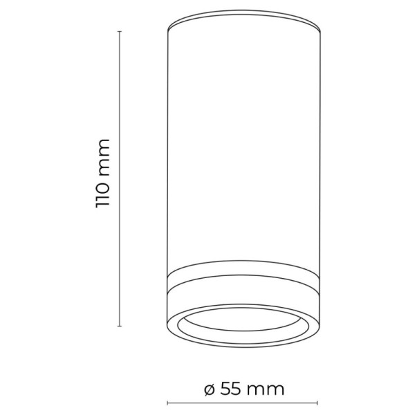TK-Lighting JET WHITE DOWNLIGHT 1* GU10 6919