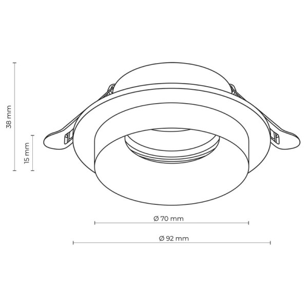 TK-Lighting JET BLACK EYE 1* GU10 6920