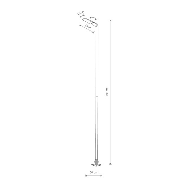 Світильник вуличний Nowodvorski 10283 Pathway Led Pro 1x60W 3000K 5700Lm IP65