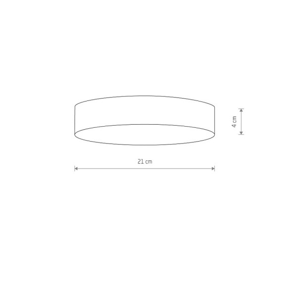 Стельовий світильник Nowodvorski 10404 Lid Round Led 1x35W 3000K 3100Lm IP20 Wh