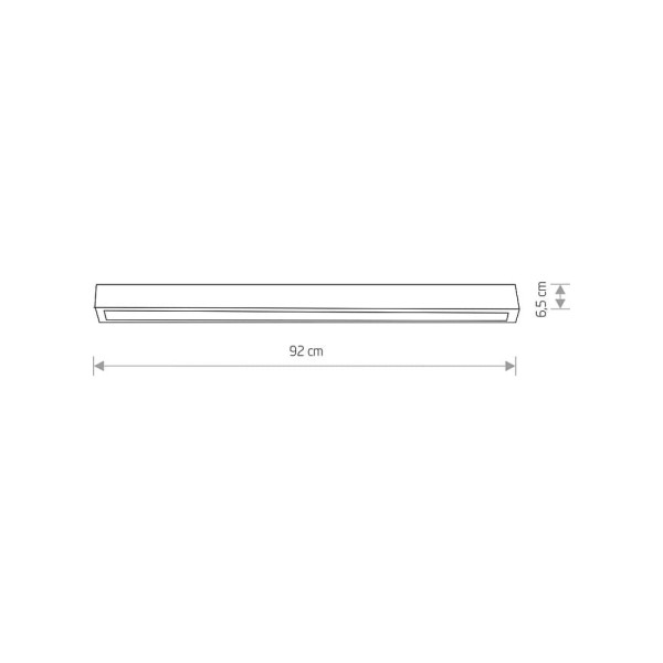 Світильник Nowodvorski 7598 Straight ceiling led T8LED 1x16W 3000K 2300Lm IP20 Bl