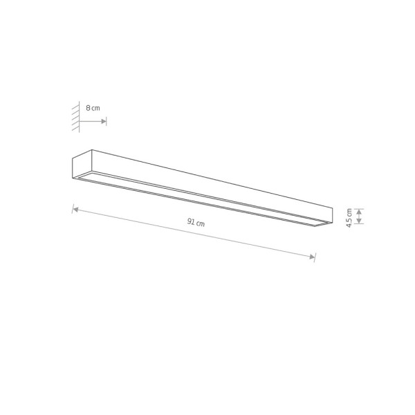 Світильник Nowodvorski 9502 agera LED 1x24W 4000K 1380Lm IP44 Chrom