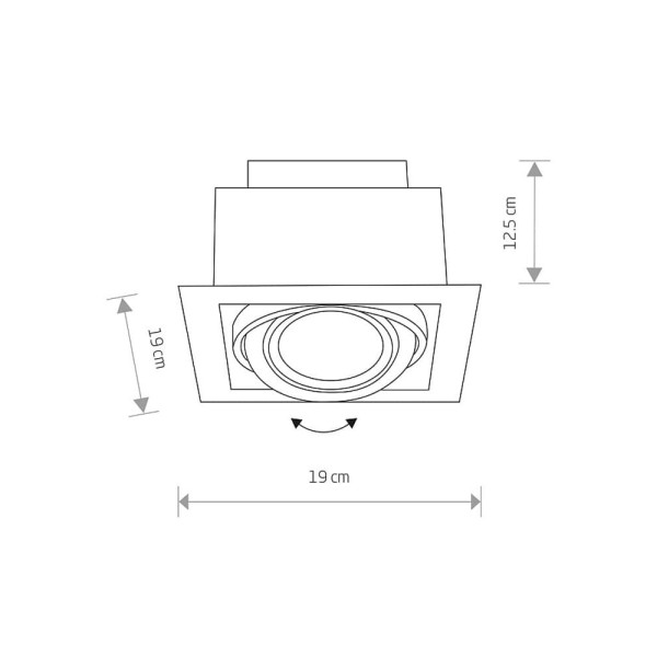 Точковий світильник Nowodvorski 9575 Downlight GU10, ES111 1x15W IP20 Wh