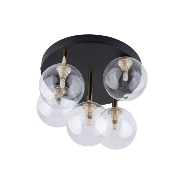 TK-Lighting NILOS BLACK / GOLD 5 758