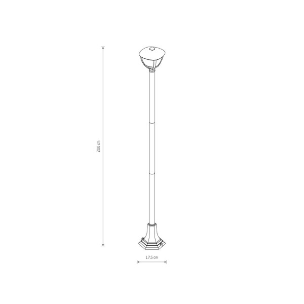 Світильник вуличний Nowodvorski 10498 Amelia E27 1x10W IP44 Bl