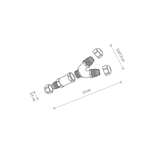 З'єднувач Nowodvorski 8846 Waterproof connector IP68 Bl