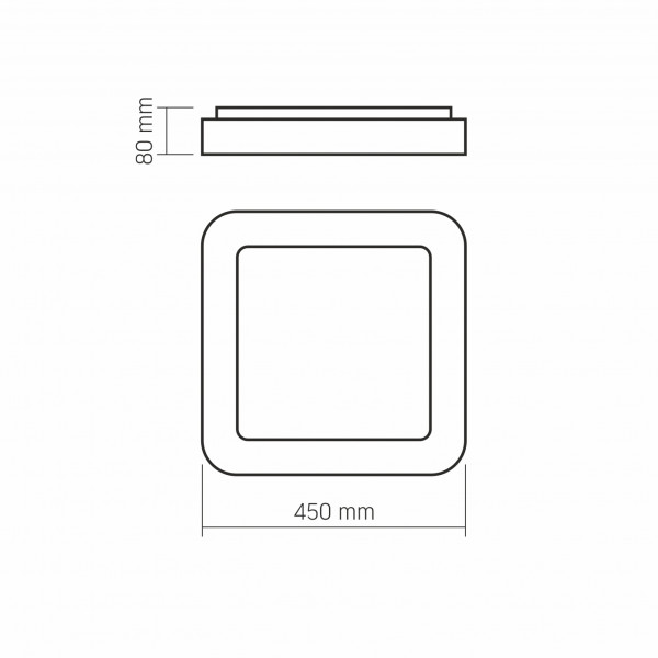 LED світильник VIDEX EDGE-SC-72W-WHITE (VLE-ESC-72W)