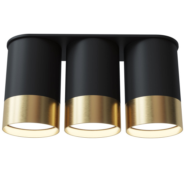 Точковий спот BP Black/White Gold трійний NEW, арт. 28005