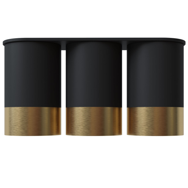 Точковий спот BP Black/White Gold трійний NEW, арт. 28005
