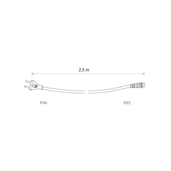 Шнур живлення для гірлянди Nowodvorski 7871 Festoon lights IP44/65 Bl