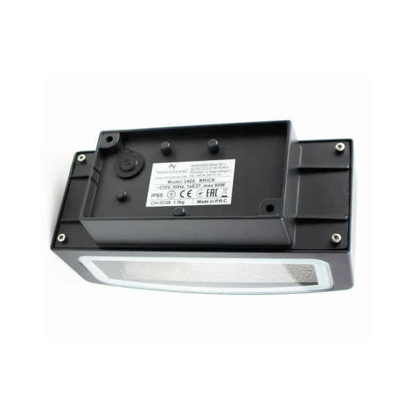 Світильник вуличний Nowodvorski 3408 Brick E27 1x60W IP65 Gr
