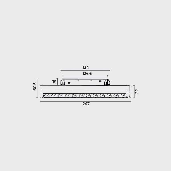 Трековий світильник RAYFOR MT Roll 12 білий 12W 1020Lm 30-40-50К 48V WiFi