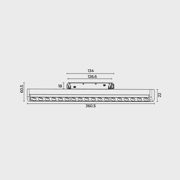 Трековий світильник RAYFOR MT Roll 18 білий 18W 1530Lm 30-40-50К 48V WiFi