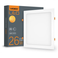 LED світильник Back вбудований квадратний VIDEX 26W 5000K