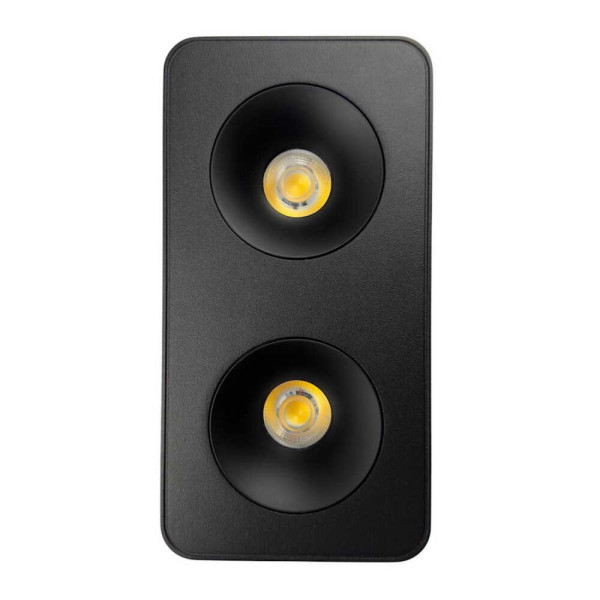 Світильник точковий накладний SIDNEY-2L 20W 4000K IP20 чорний Violux ( 330471 )