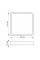 LED Світильник накладний квадрат VIDEX 12W 5000K White